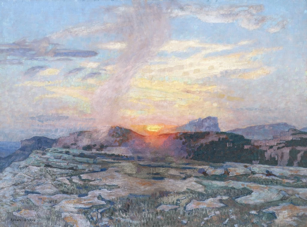 Adrian Scott Stokes - Tramonto in Provence, The Cheltenham Trust and Cheltenham Borough Council